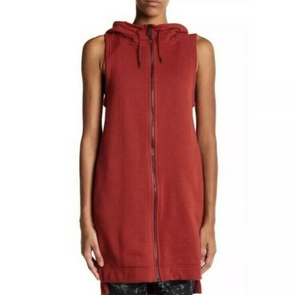 NIKE Xs Vest Dress Hooded Sportswear Tank Red - Picture 2 of 5